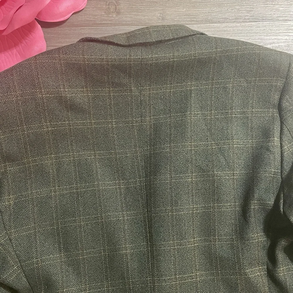 ERMENEGILDO ZEGNA Todd's Blazer Wool‎ Cashmere Men's EU54R US44R Check Academia